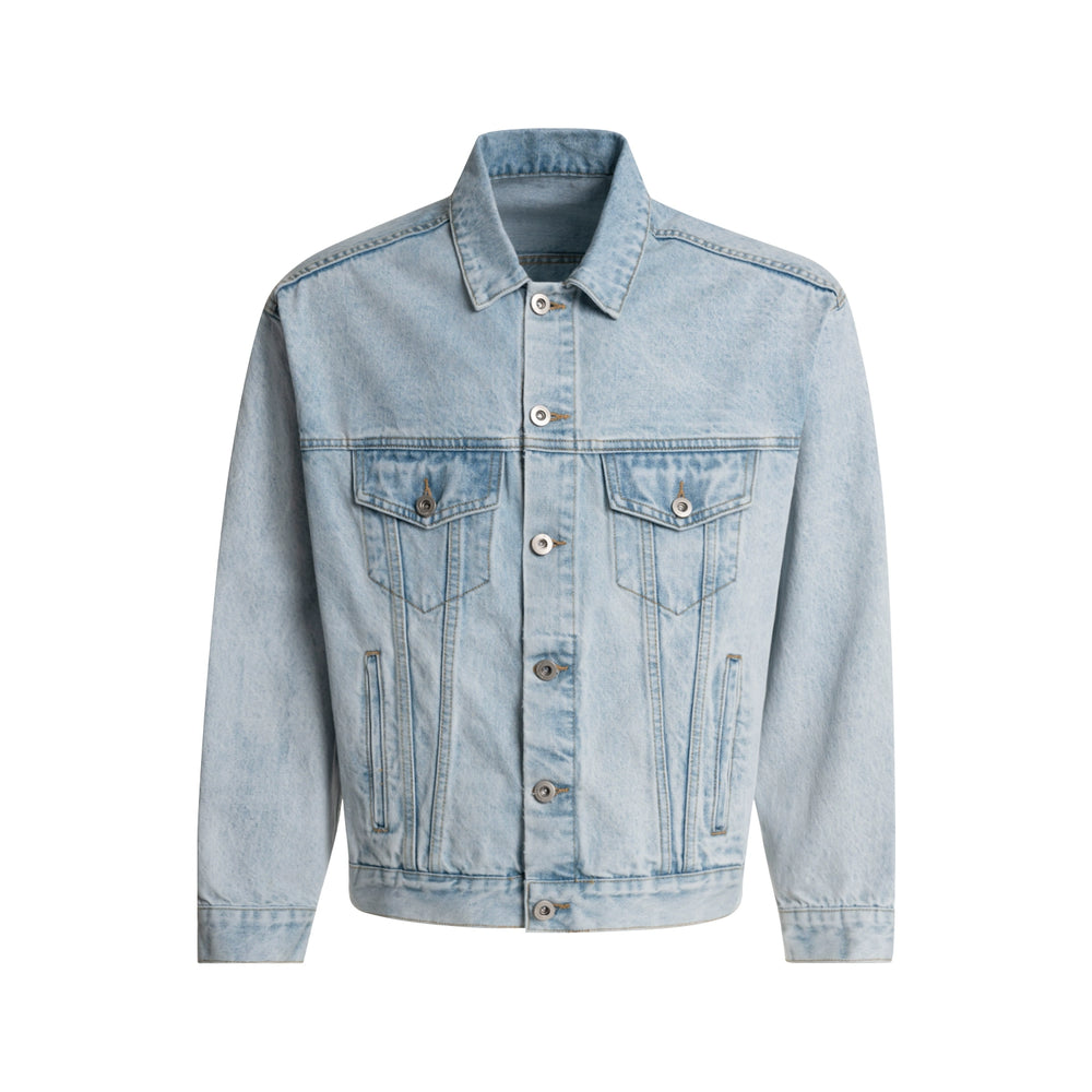 F3F Select Heavily Washed Light Blue Denim Jacket | Face 3 Face