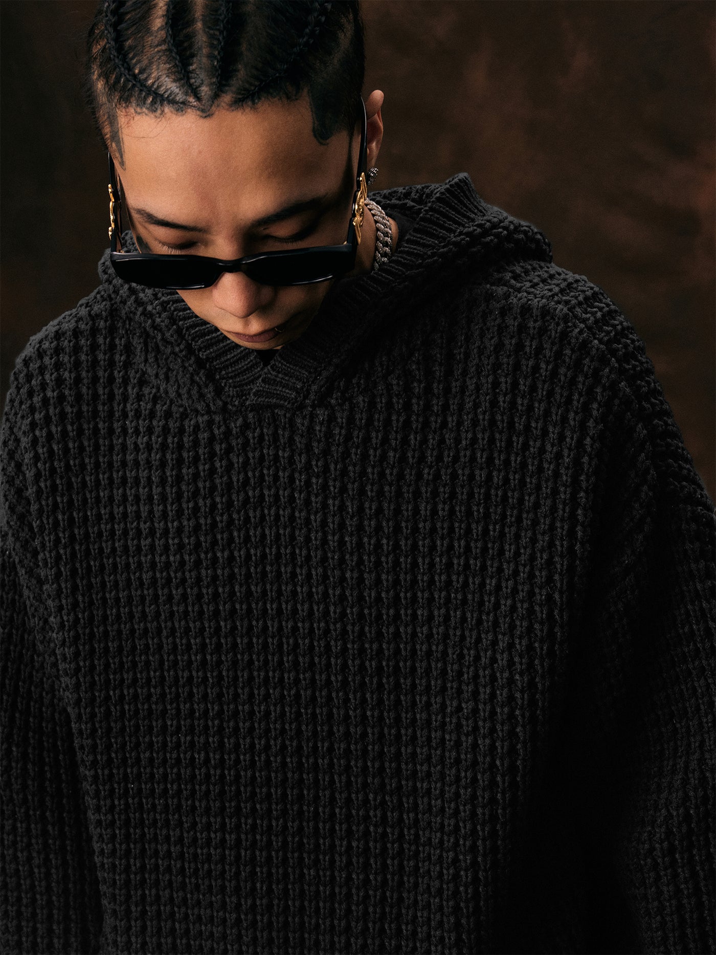 1807 Low Gauge Knit Hoodie | Face 3 Face