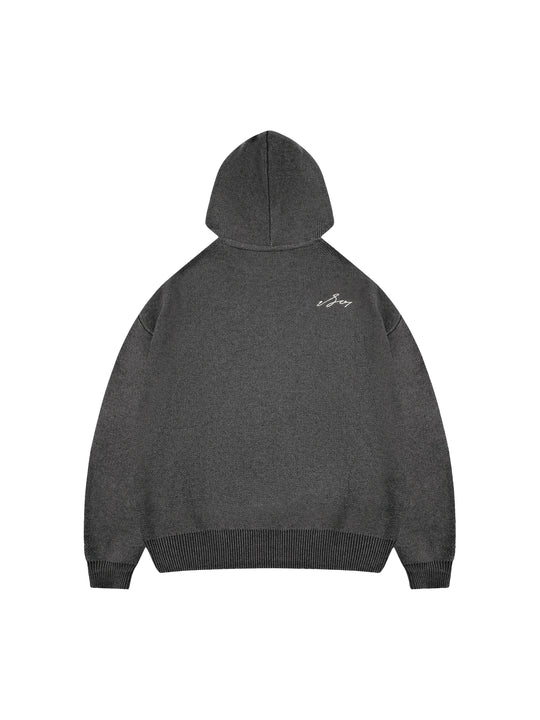 1807 Round Font Knit Hoodie | Face 3 Face