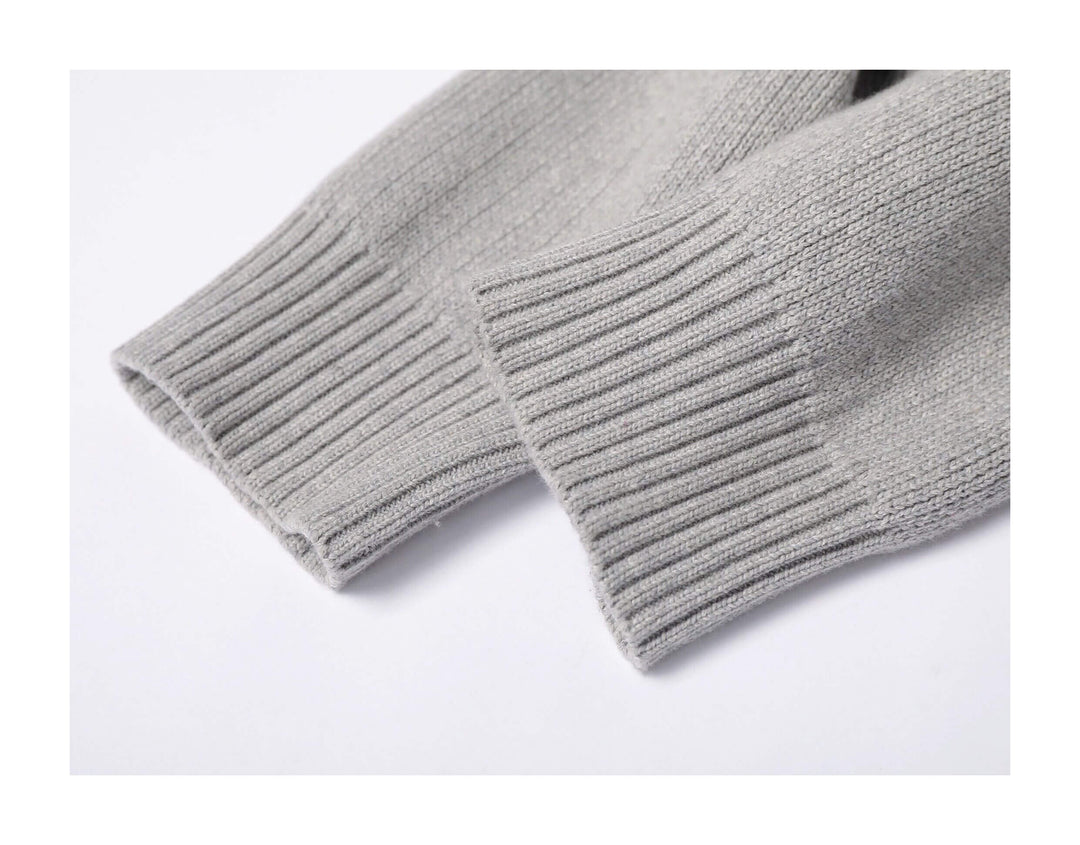 KARMANISTIC Embroidered Zip Up Knit Hoodie | Face 3 Face