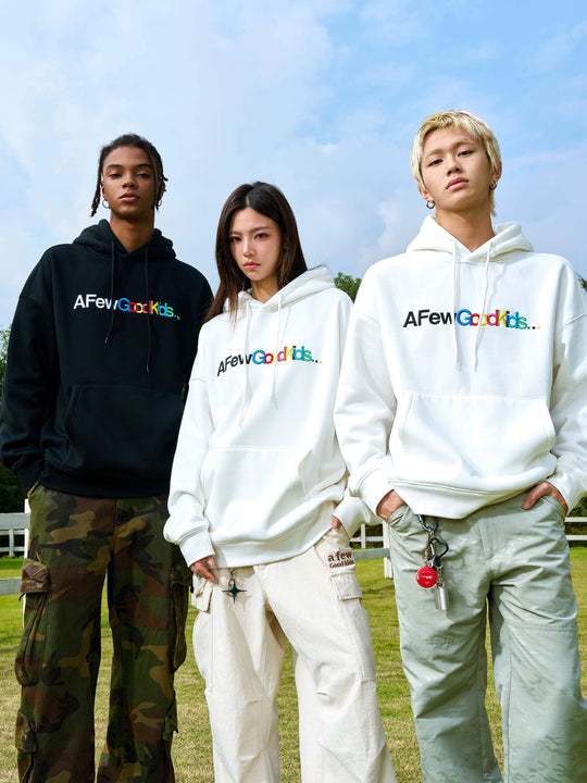 AFGK Gradient Logo Embroidered Hoodie | Face 3 Face