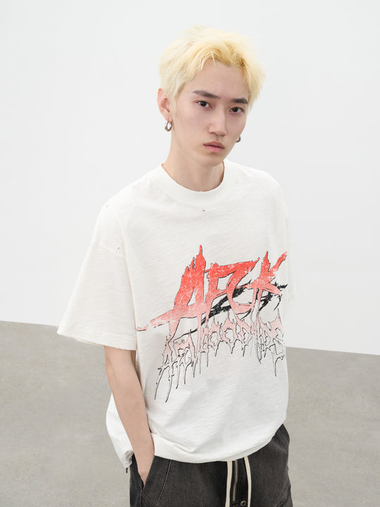 AFGK Vintage Rock Print Tee | Face 3 Face