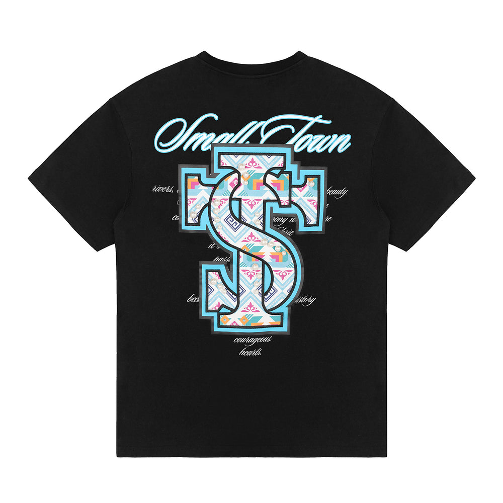 Small Town Kid Pearl Ethnic ST Logo Patch Tee | Face 3 Face