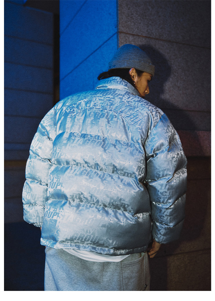 Remedy x STA STARMD SR 3D Logo Full Print Puffer Jacket | Face 3 Face