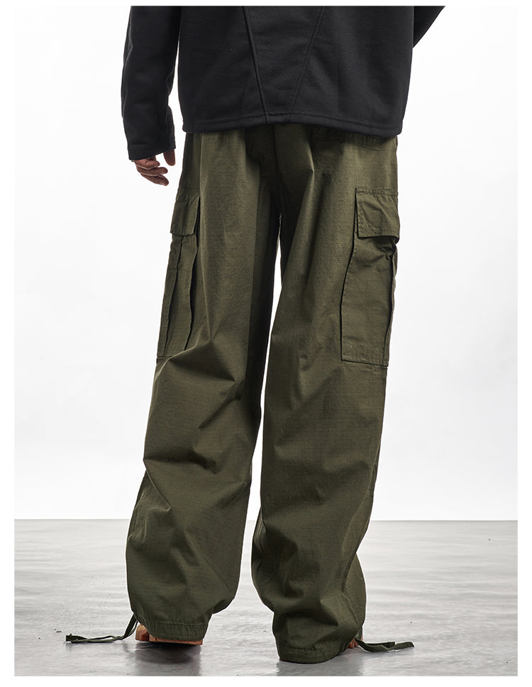 F3F Select Drawstring Ripstop Fabric Cargo Pants | Face 3 Face