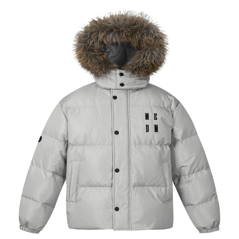 MEDM Detachable Fur Hooded Down Jacket | Face 3 Face