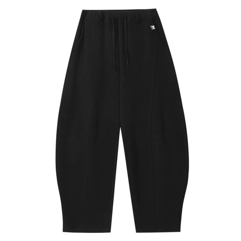 MEDM Curved Metal Tag Baggy Sweatpants