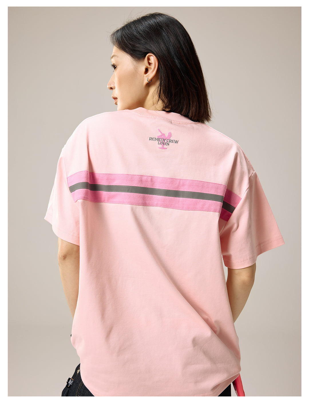 Remedy Cocktail Glass Girl Embroidered Tee | Face 3 Face