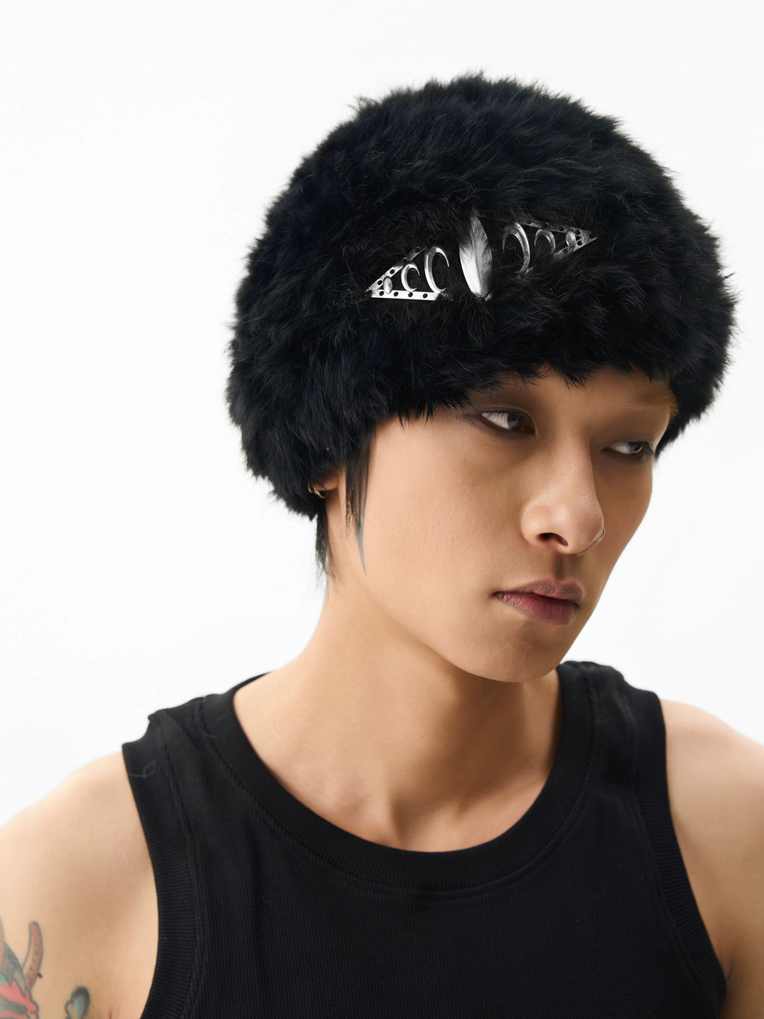 KARMANISTIC Metal Logo Fur Beanie | Face 3 Face