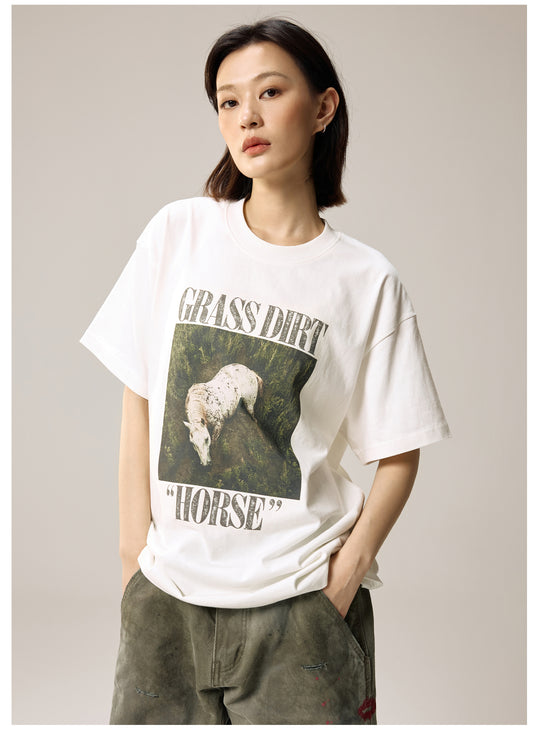 Remedy GRASS DIRT HORSE Print Tee | Face 3 Face