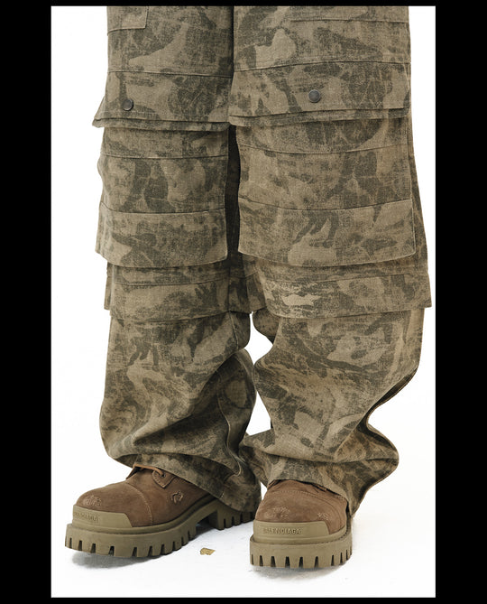 NOVACAM Multi Pocket Camouflage Utility Baggy Pants | Face 3 Face