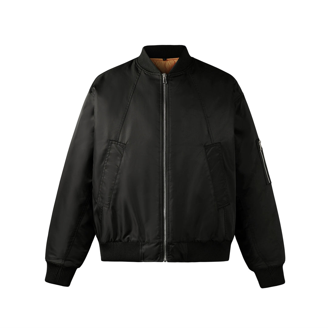 NOVACAM Black Short MA-1 Bomber Jacket | Face 3 Face