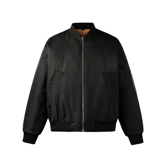 NOVACAM Black Short MA-1 Bomber Jacket | Face 3 Face