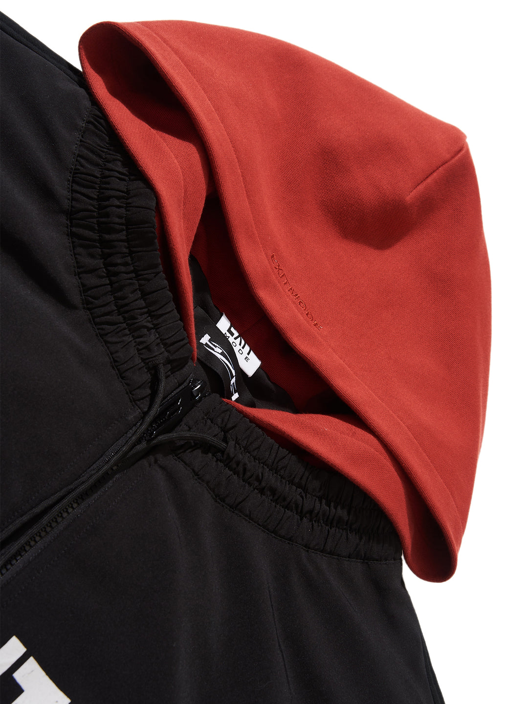 BLIND NO PLAN Colorblocked Embroidered Hooded Track Jacket | Face 3 Face