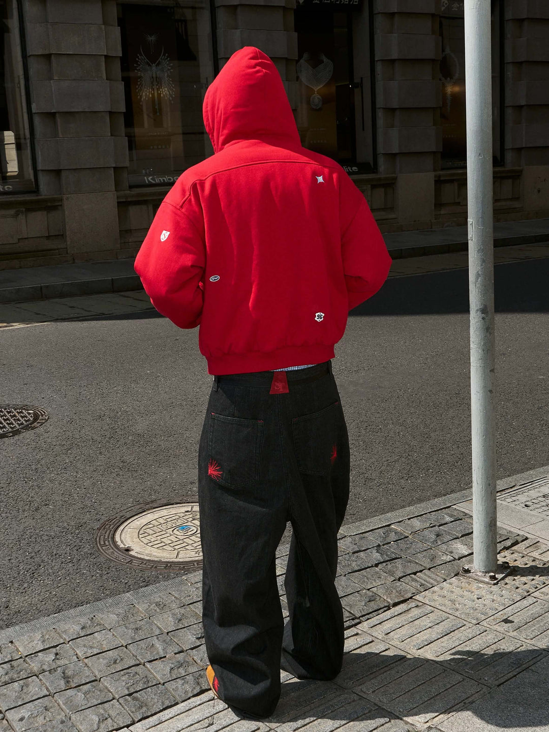 STEEPC Plaid Lined Red Hooded Jacket | Face 3 Face