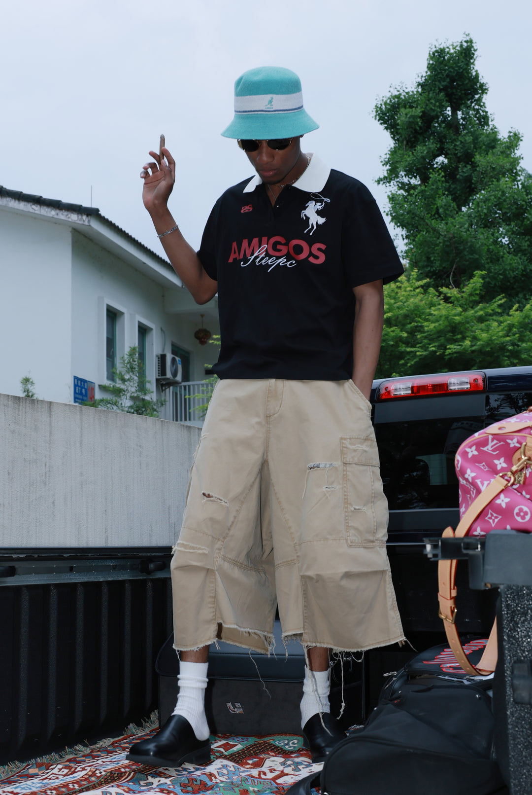 STEEPC Amigos Patch Embroidered Polo Shirt | Face 3 Face