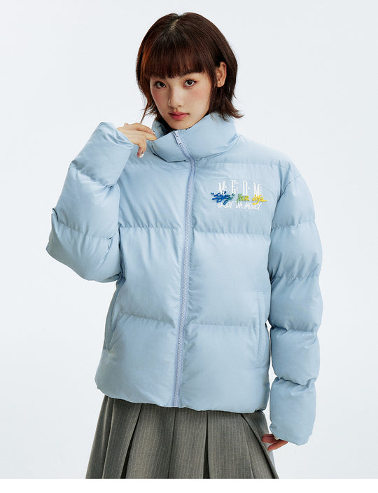 MEDM Gradient Embroidered Puffer Jacket | Face 3 Face