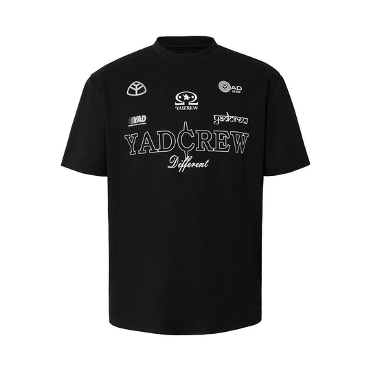 YADcrew Multi Logo Print Tee | Face 3 Face