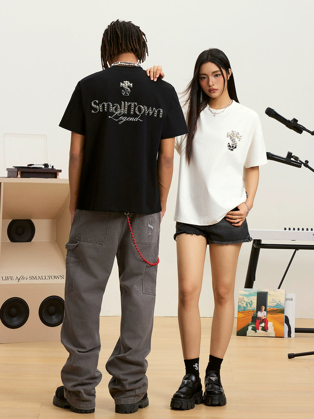 Small Town Kid 3 Color Pearl Logo Tee | Face 3 Face