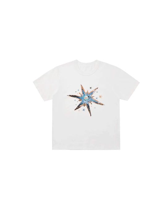 EVILKNIGHT(EK) Starfish Graphic Print Short Sleeve Tee | Face 3 Face
