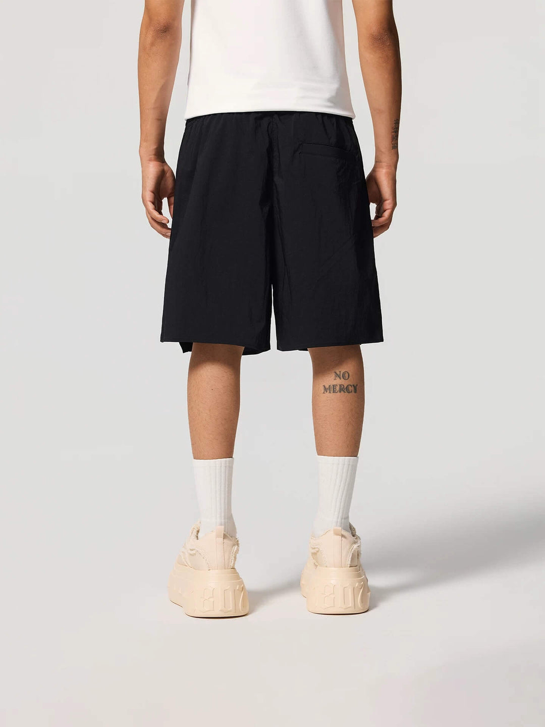1807 Basic One Point Logo Nylon Shorts | Face 3 Face