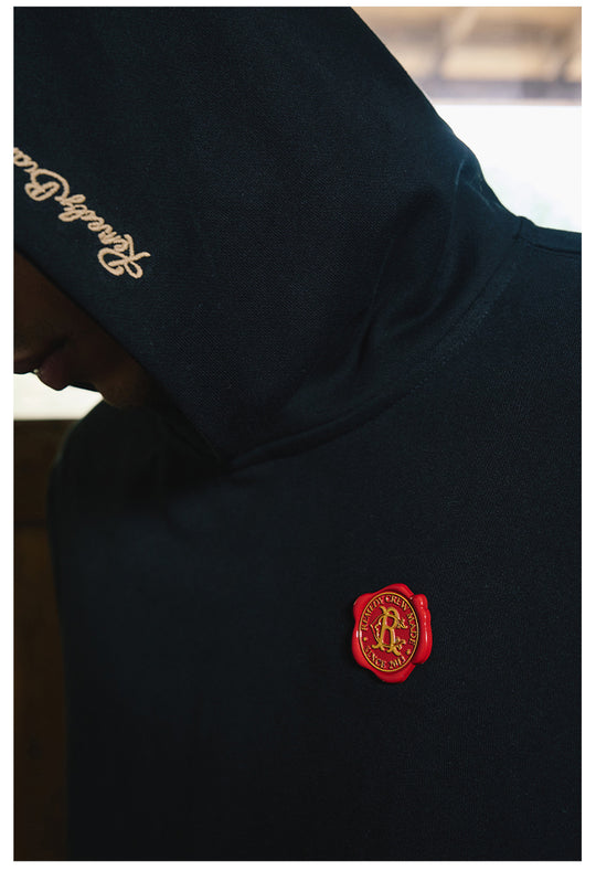 Remedy Metal Wax Seal Chain Embroidered Hoodie | Face 3 Face