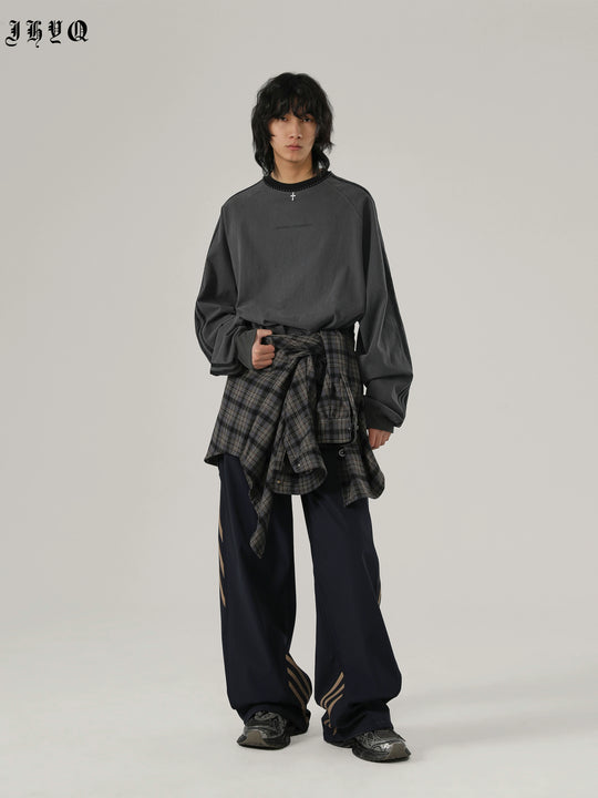 JHYQ Beadwork Washed & Old Long Sleeved Tee