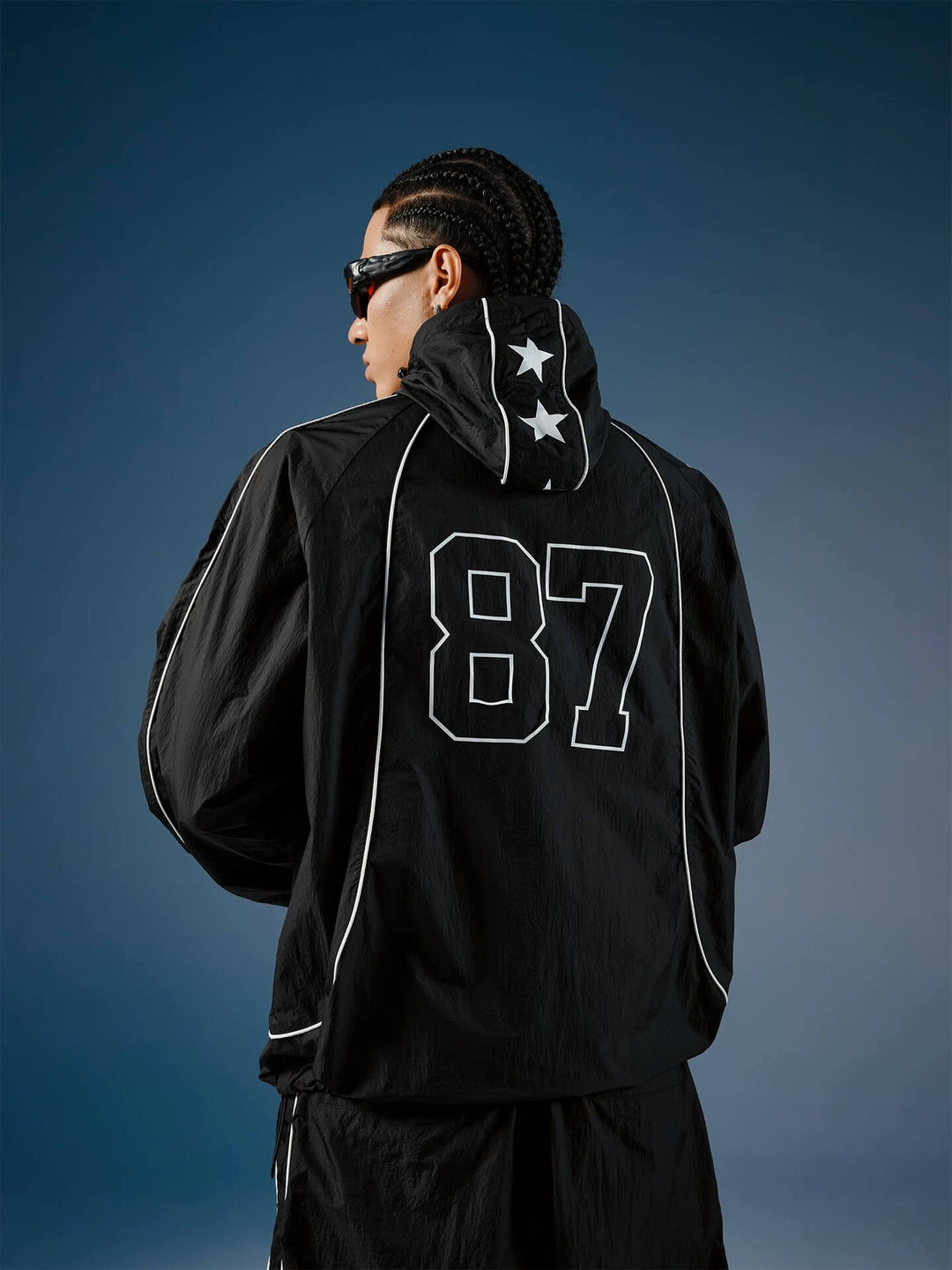1807 Logo Star Print UV Protection Sports Track Jacket | Face 3 Face