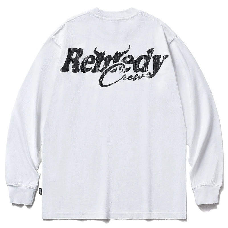 Remedy Cracked Logo Print Long Sleeve Tee | Face 3 Face
