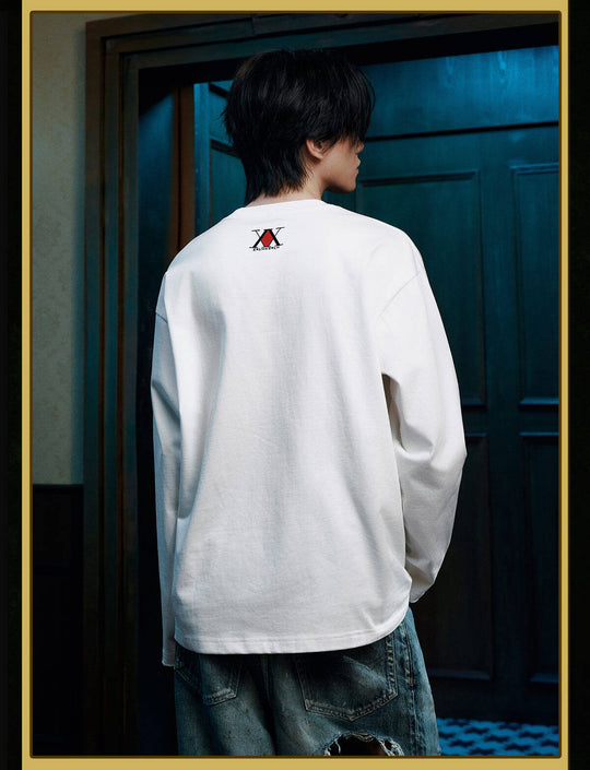 MEDM × HUNTER×HUNTER Character Embroidered Patch Long Sleeve Tee | Face 3 Face