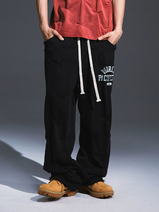 Remedy Aged Print Pinch Pleated Baggy Sweatpants | Face 3 Face