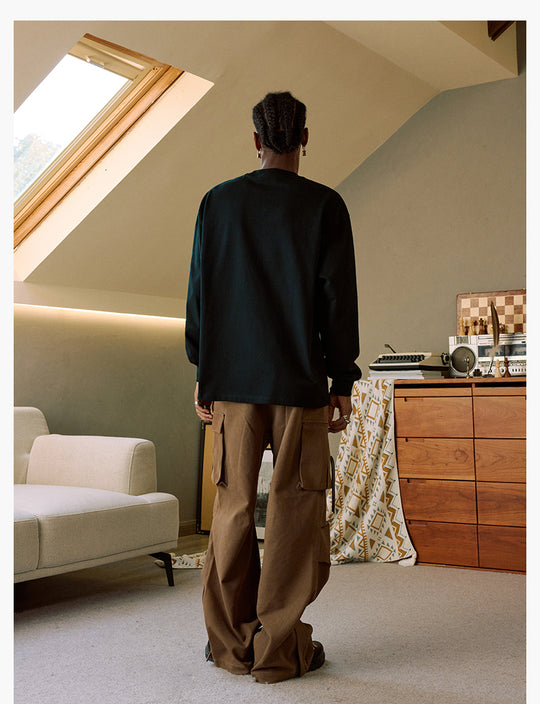 MEDM Arched Logo Handwritten Long Sleeve Tee | Face 3 Face