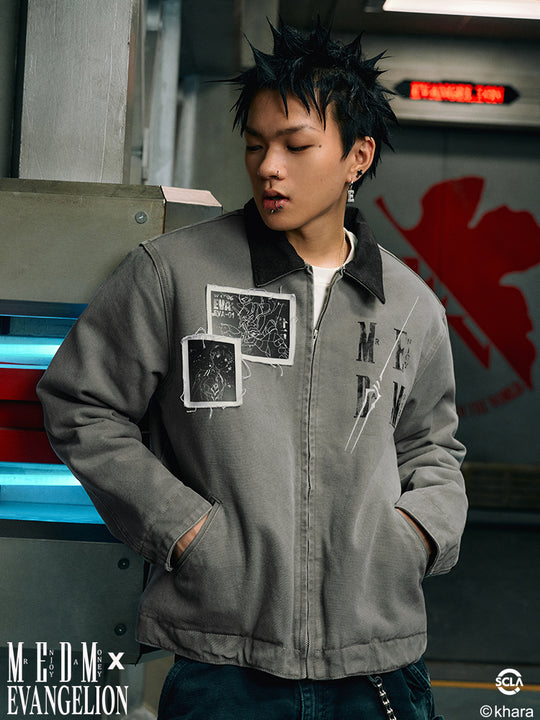 MEDM x EVA Unit-01, Unit-02 Washed Detroit Jacket | Face 3 Face