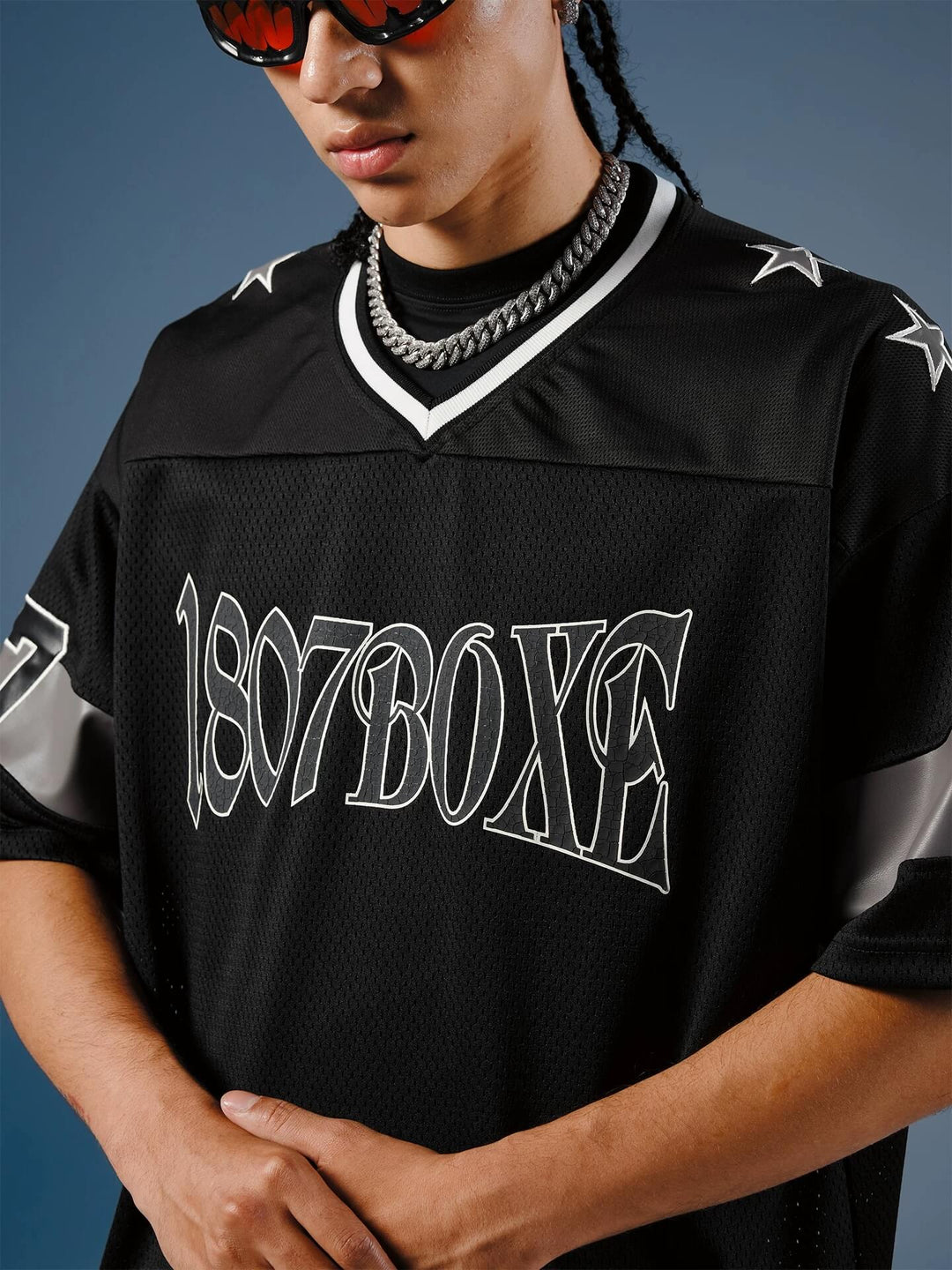 1807 Cracked Print Mesh Short Sleeve Hockey Jersey | Face 3 Face