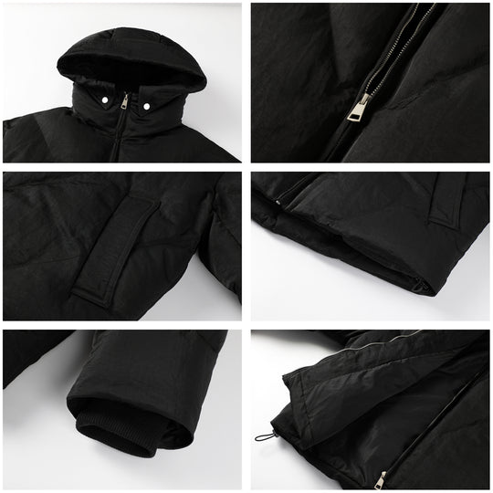 NOVACAM Hooded Short Puffer Jacket | Face 3 Face