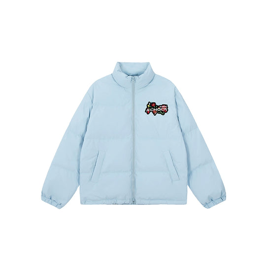 Achock Velcro Embroidered Down Jacket | Face 3 Face