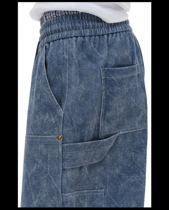 NOVACAM Double Knee Drawstring Baggy Pants | Face 3 Face