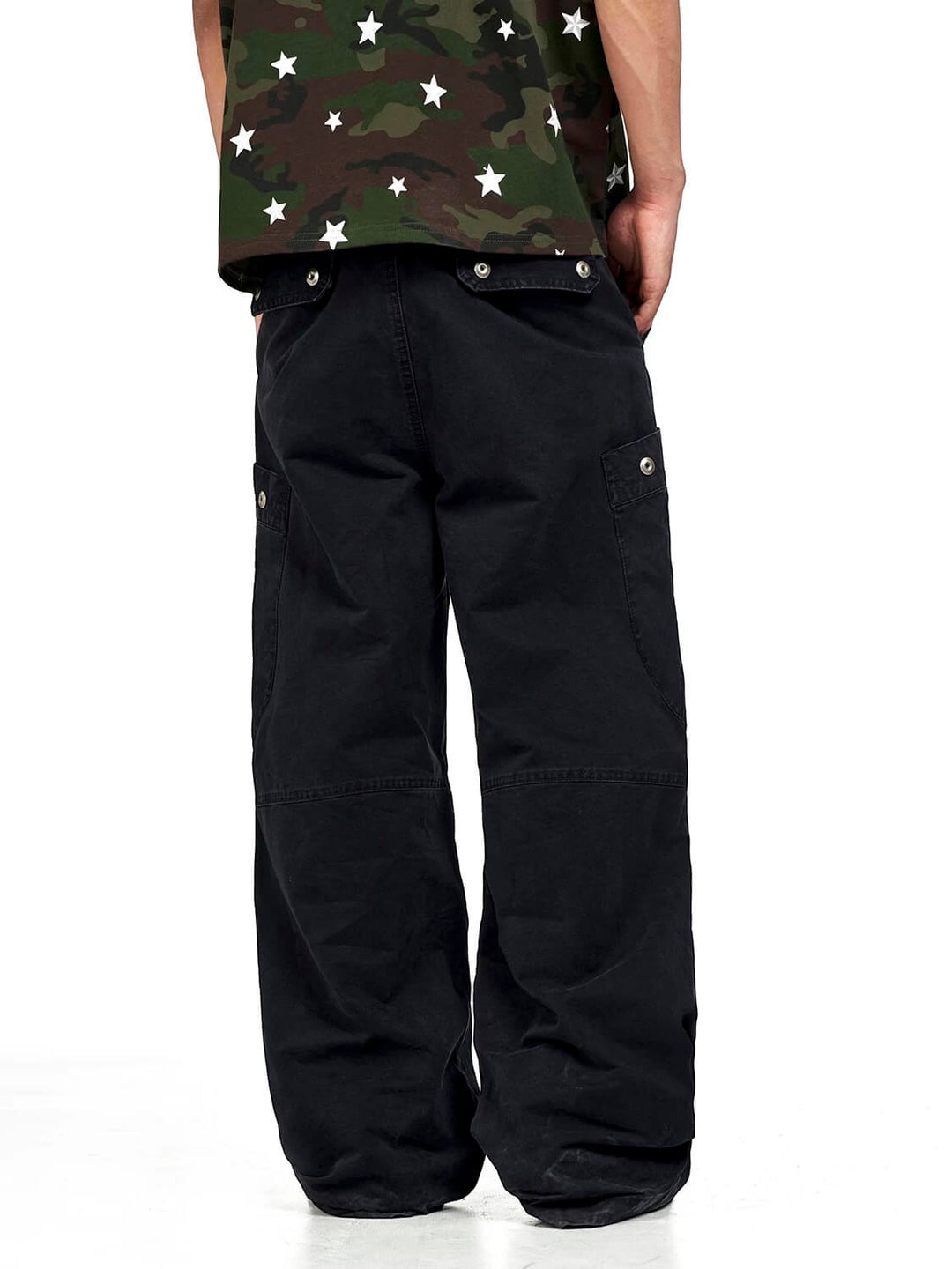 F3F Select Black Utility Baggy Cargo Pants | Face 3 Face