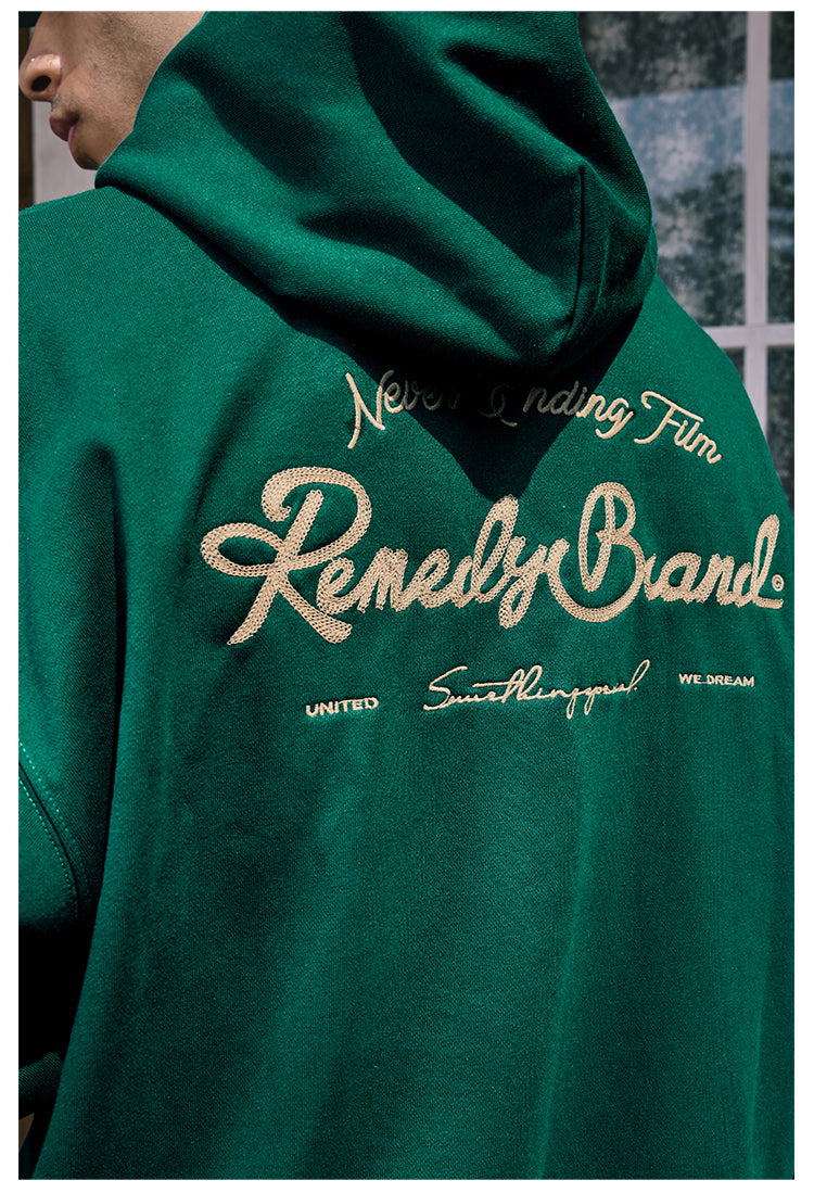 Remedy Metal Wax Seal Chain Embroidered Hoodie | Face 3 Face
