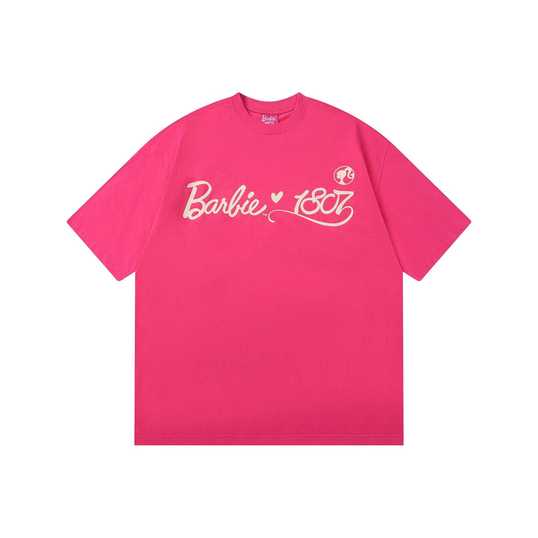 1807 Barbie Glitter Graphic Short Sleeve Tee | Face 3 Face