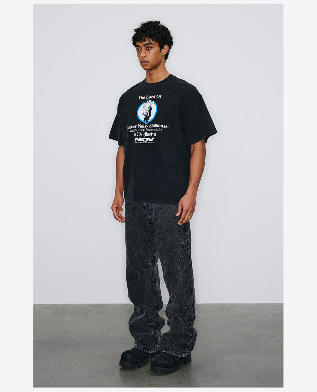 NOVACAM Fantasy Print Vintage Washed Tee | Face 3 Face