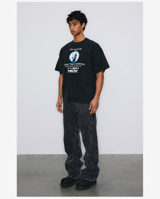 NOVACAM Fantasy Print Vintage Washed Tee | Face 3 Face