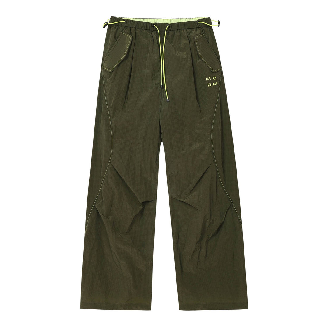 MEDM Contrast Stitch Lightweight Utility Track Pants | Face 3 Face