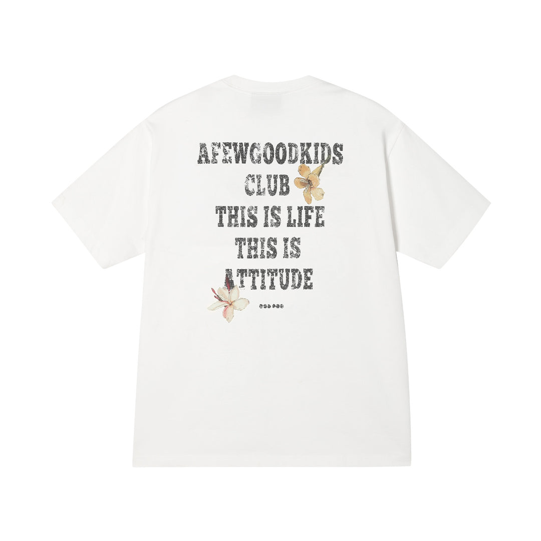 AFGK Ring Floral Logo Broken Print Tee | Face 3 Face