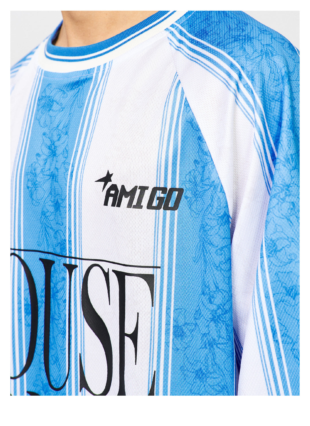 S45 Lily Floral Striped Long-Sleeve Jersey | Face 3 Face