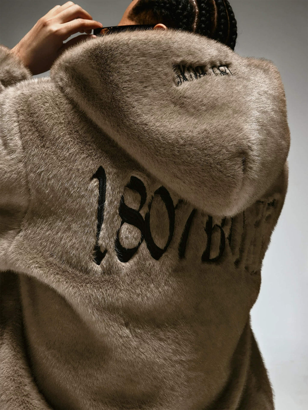 1807 Eco Faux Mink Fur Hooded Jacket | Face 3 Face