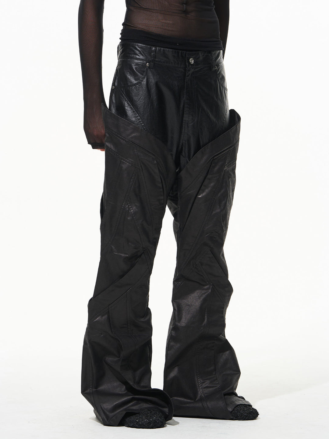 BLIND NO PLAN Double-Layer Patchwork Pants | Face 3 Face