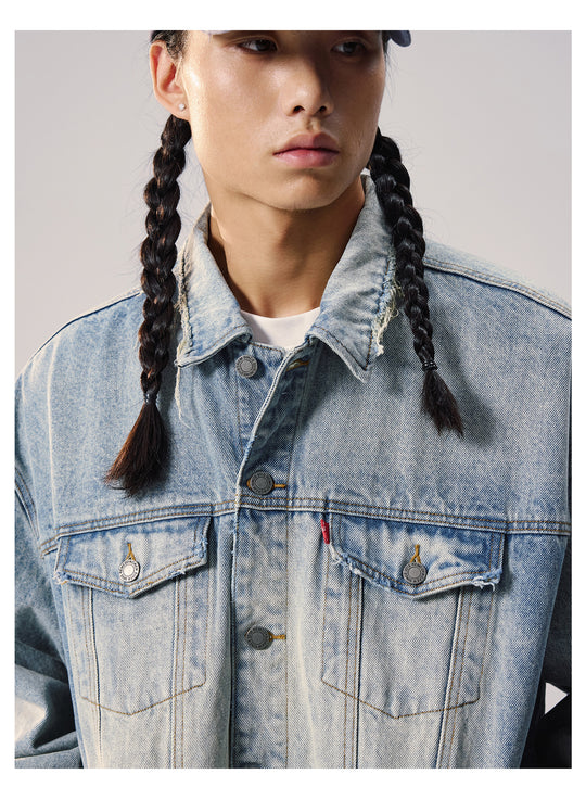 Remedy Washed Short Denim Jacket | Face 3 Face