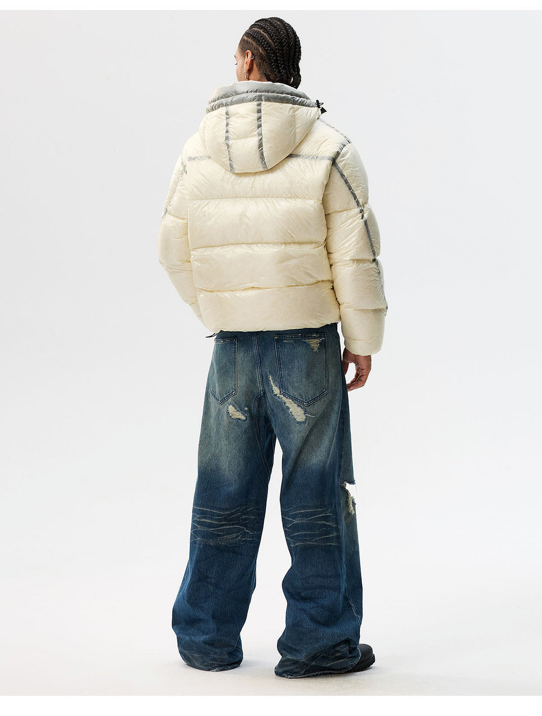 MEDM Hooded Sheer Down Jacket | Face 3 Face