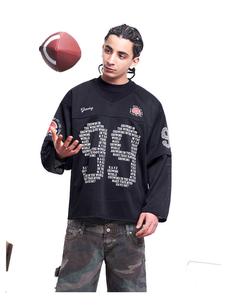 F3F Select 99 V Neck Mesh Long Sleeve Jersey | Face 3 Face